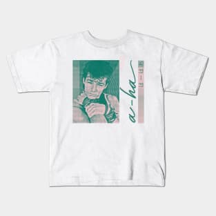 A-Ha •••••••• Retro 80s Aesthetic Design Tribute はーはあ Kids T-Shirt